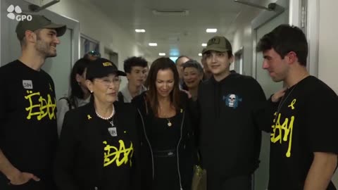 Released hostage soldier Staff Sgt. Edan Alexander reunites with family members