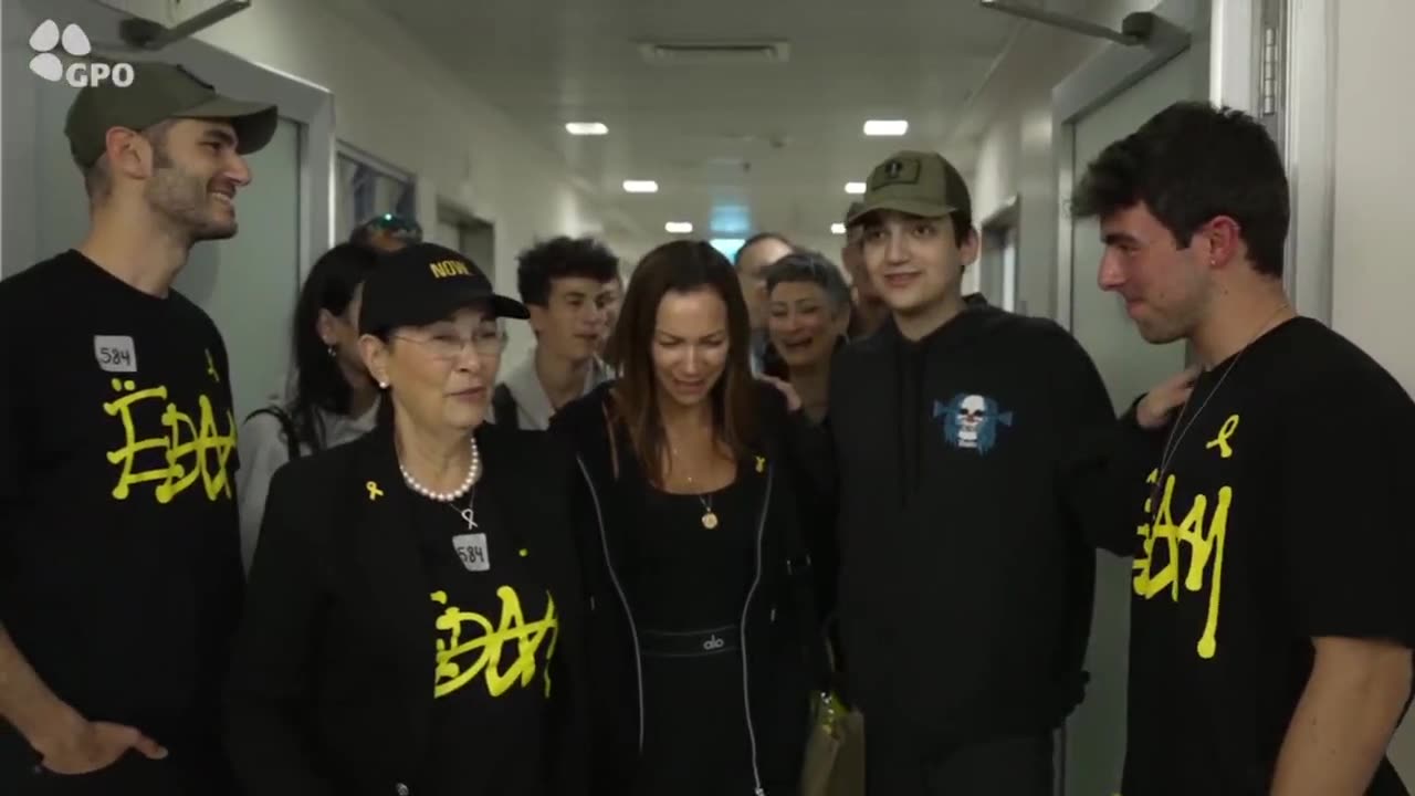 Released hostage soldier Staff Sgt. Edan Alexander reunites with family members