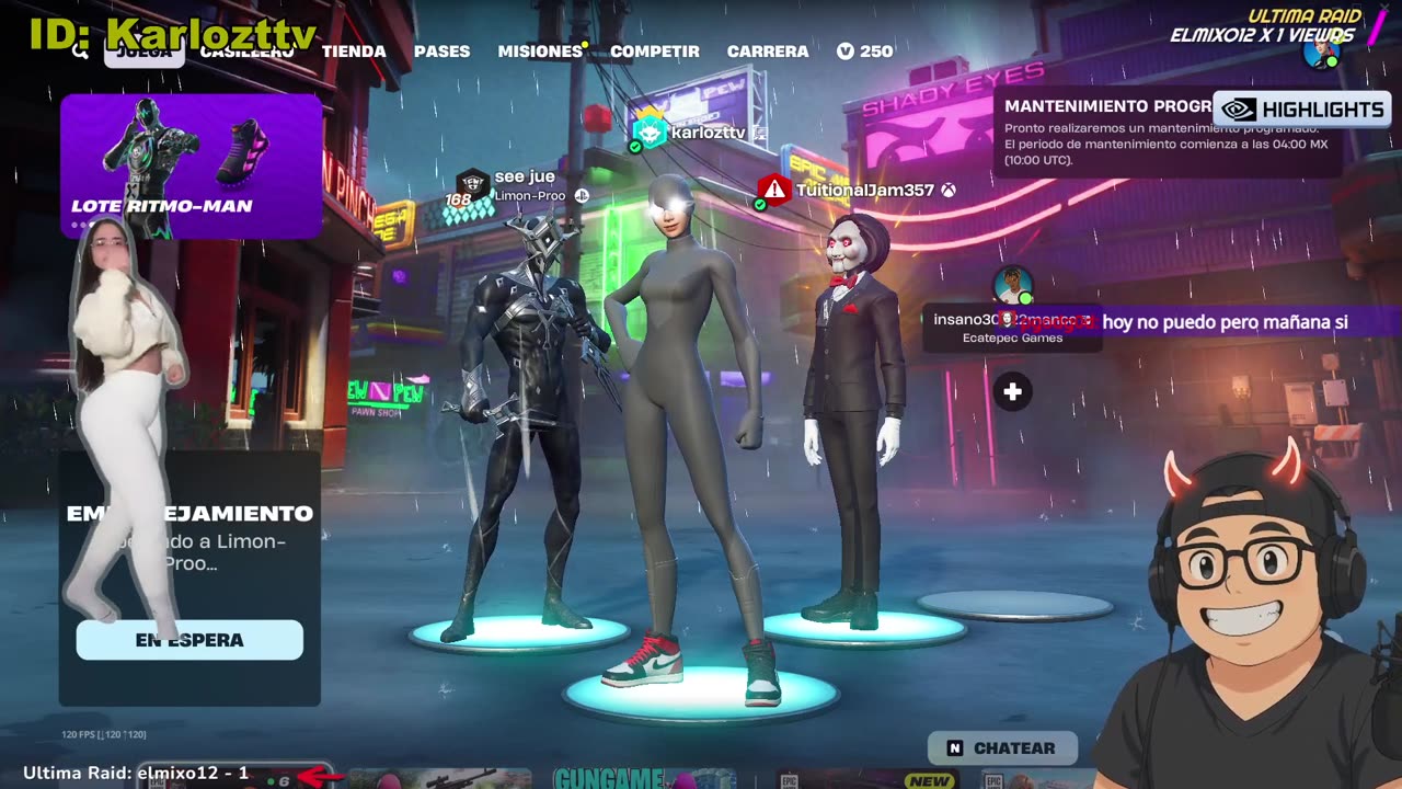 Jugando fortnite un rato