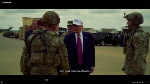 Trump: I am more confident than ever that in the days ahead... (Military ad - nice!)