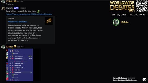 0302 WIDESTREAM - Widestream Debates - YouTube/Twitch/Rumble