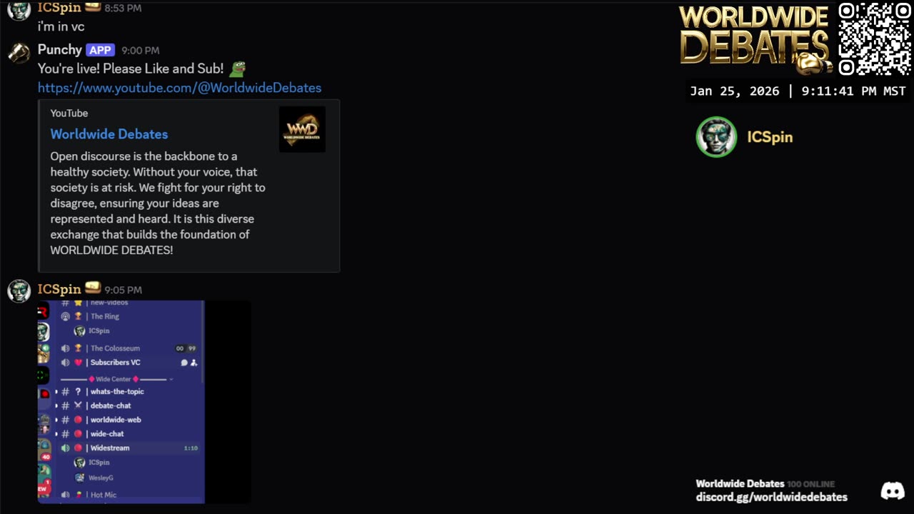 0302 WIDESTREAM - Widestream Debates - YouTube/Twitch/Rumble