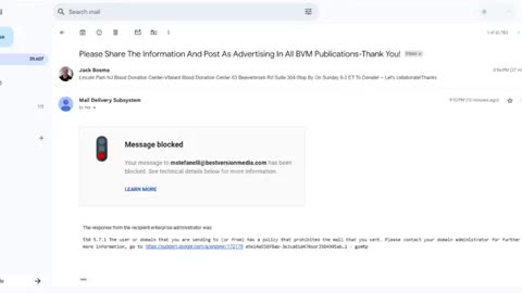 Please Share The Information And Post As Advertising In All BVM Publications-Thank You!