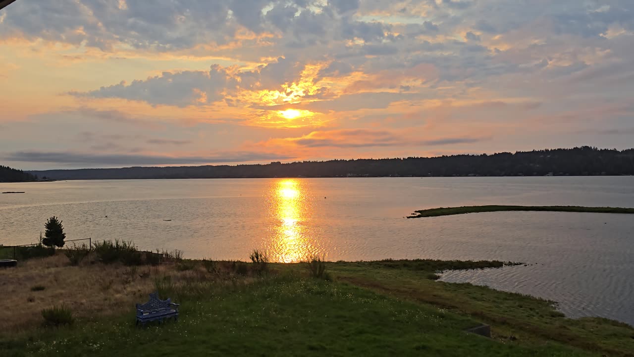 Colorful summer sunrise