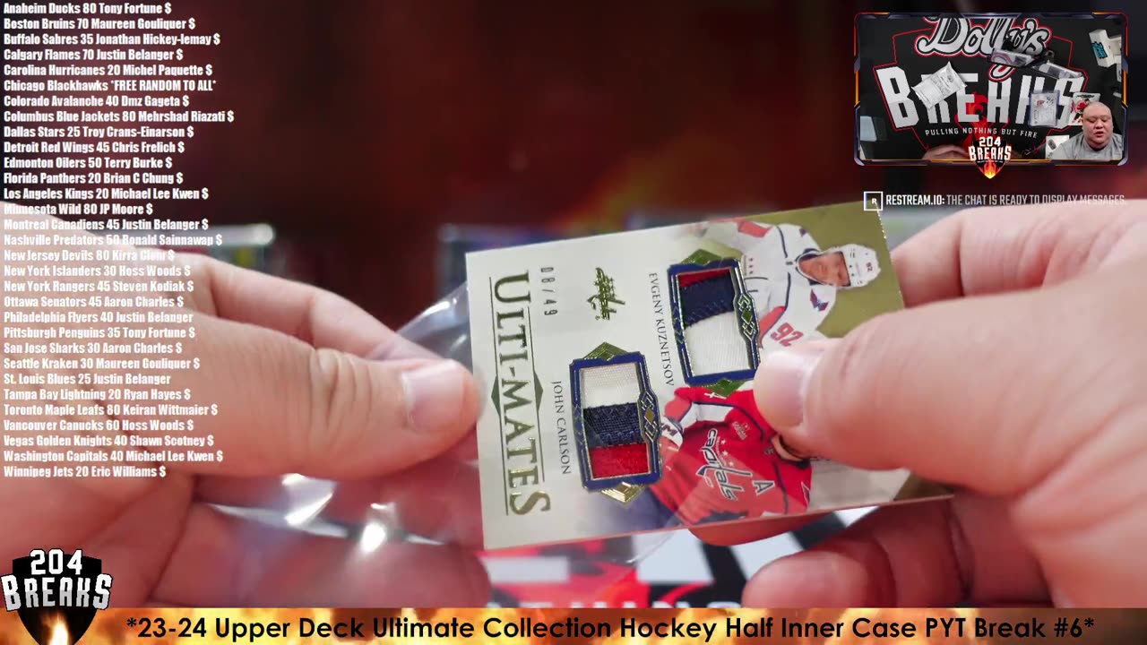 *23-24 Upper Deck Ultimate Collection Hockey Half Inner Case PYT Break #6* [May 17 2025]