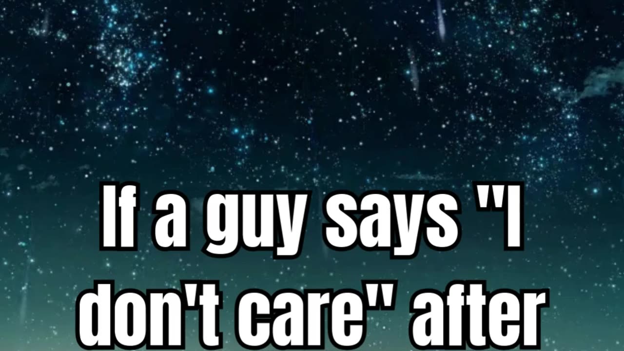 Male Fact..