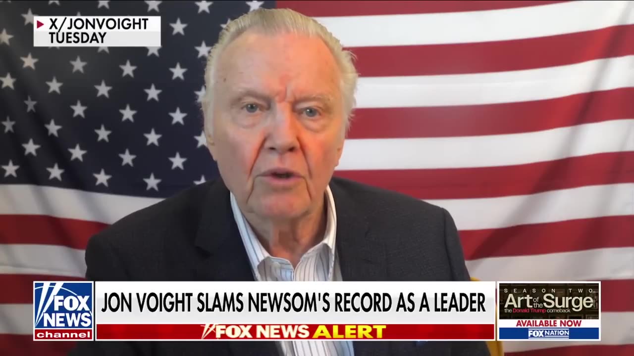 Jon Voight TORCHES Gavin Newsom: 'Nothing but a lying dog'