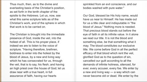 Audiobook, Part 3, The Christian: His position and his work by CHM, Read by Irving Risch