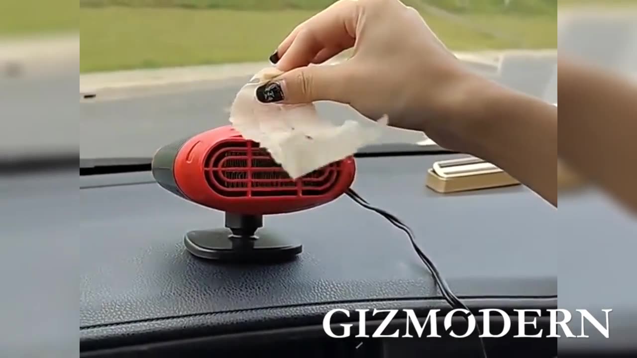 2-in-1 Portable Car Heater Defroster, with Warm_Cool Mode & Adjustable Angle