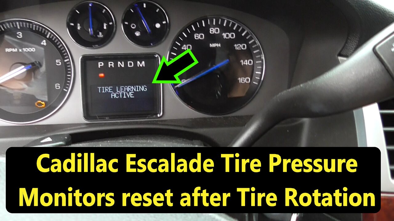 Cadillac Escalade Tire Pressure Monitor (TPM) Reset - Super Simple