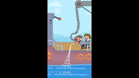 He Went Fishing... But the Chain Caught Him Instead 😢 #shorts