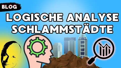 Logische Analyse- illustriet an Schlammstädten