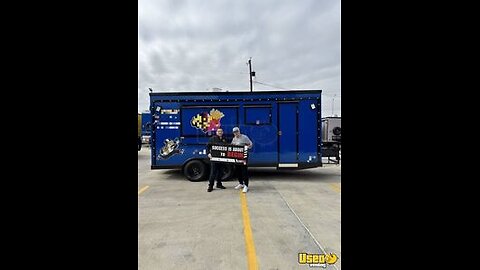 2024 - 8' x 18 Kitchen' Food Concession Trailer w/ Pro Fire System for Sale in Texas!