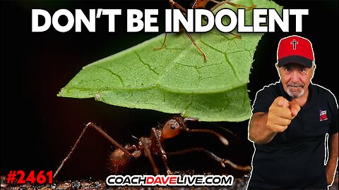 DON'T BE INDOLENT | 7-29-2025