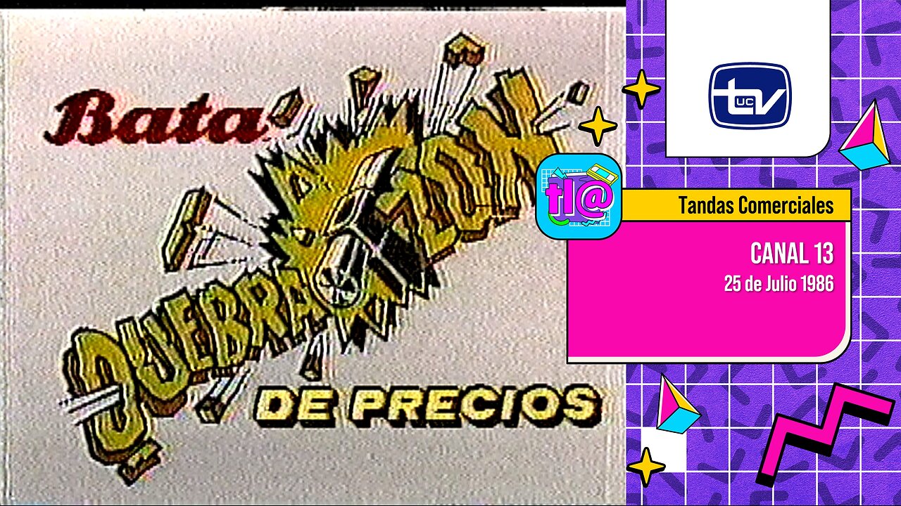 Tandas Comerciales Canal 13 (25 de Julio 1986)