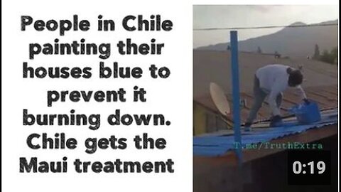 "Chileans Painting Houses Blue to Ward Off Fires"