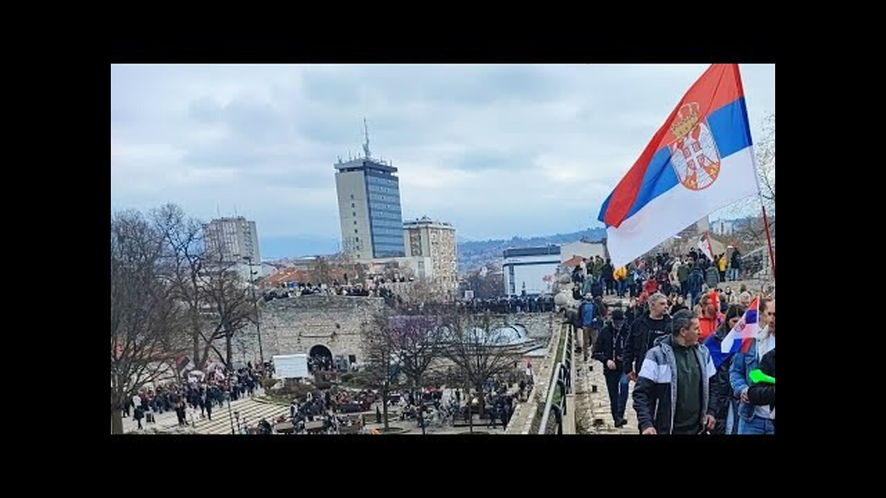 Уживо;студентски протест у Нишу 01. март 2025. НИШКА ТВРЂАВА