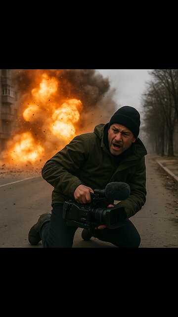Cameraman Caught in the Blast While Filming Russian Strikes on Kharkov