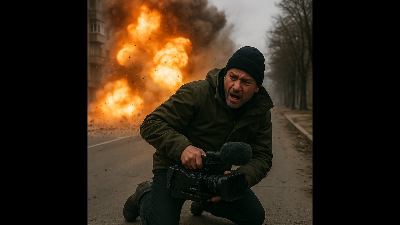 Cameraman Caught in the Blast While Filming Russian Strikes on Kharkov