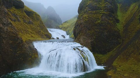Beautiful waterfall relaxing