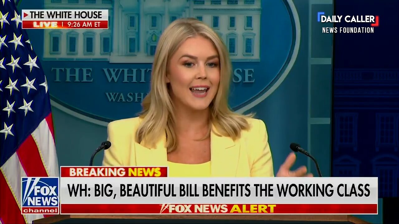 Press Secretary Leavitt Shuts Down Deficit Concern: 'This Bill Does Not Add to the Deficit'