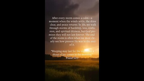 After the storm