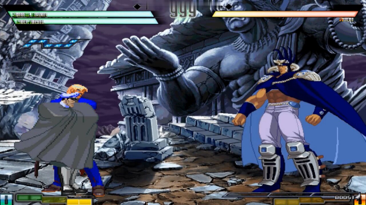 Shin M.Bison & God Rugal vs. Raoh - (Hardest AI)