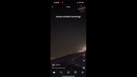 US servicemen watch Iranian missiles incoming