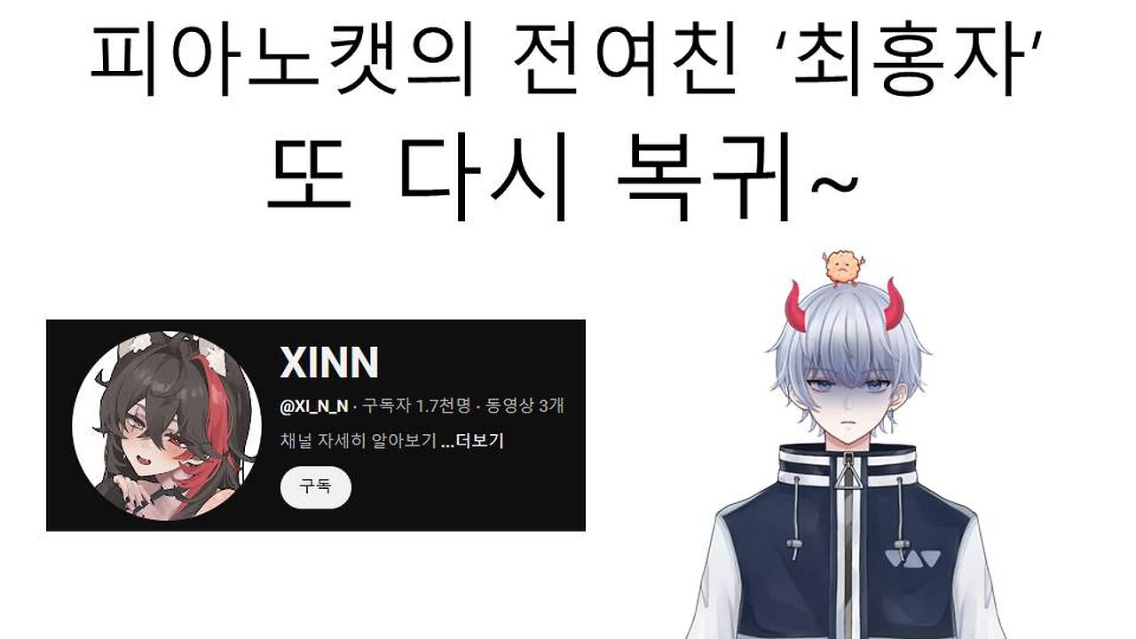피아노캣의 전 여친 최홍자 복귀 소식