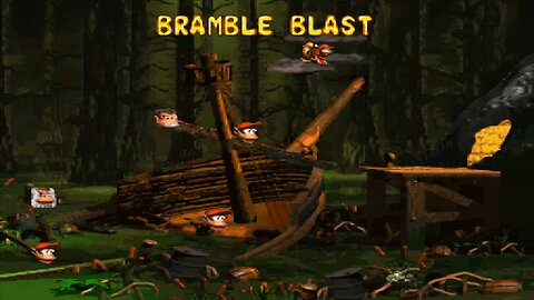 DONKEY KONG COUNTRY 2™ : DIDDY'S KONG QUEST™ / ACT 3. KREM QUAY / A3#6. BRAMBLE BLAST! DK
