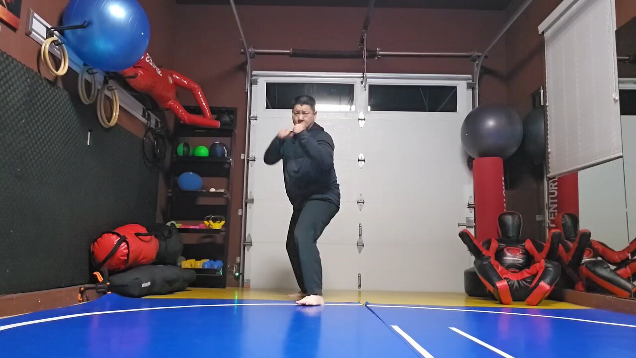 WTD Sliding Hook Kick to Front Heel Kick sequential