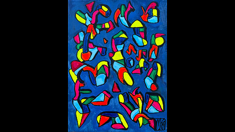 'Colorful Abstract' Original Art Painting Timelapse 12-27-25