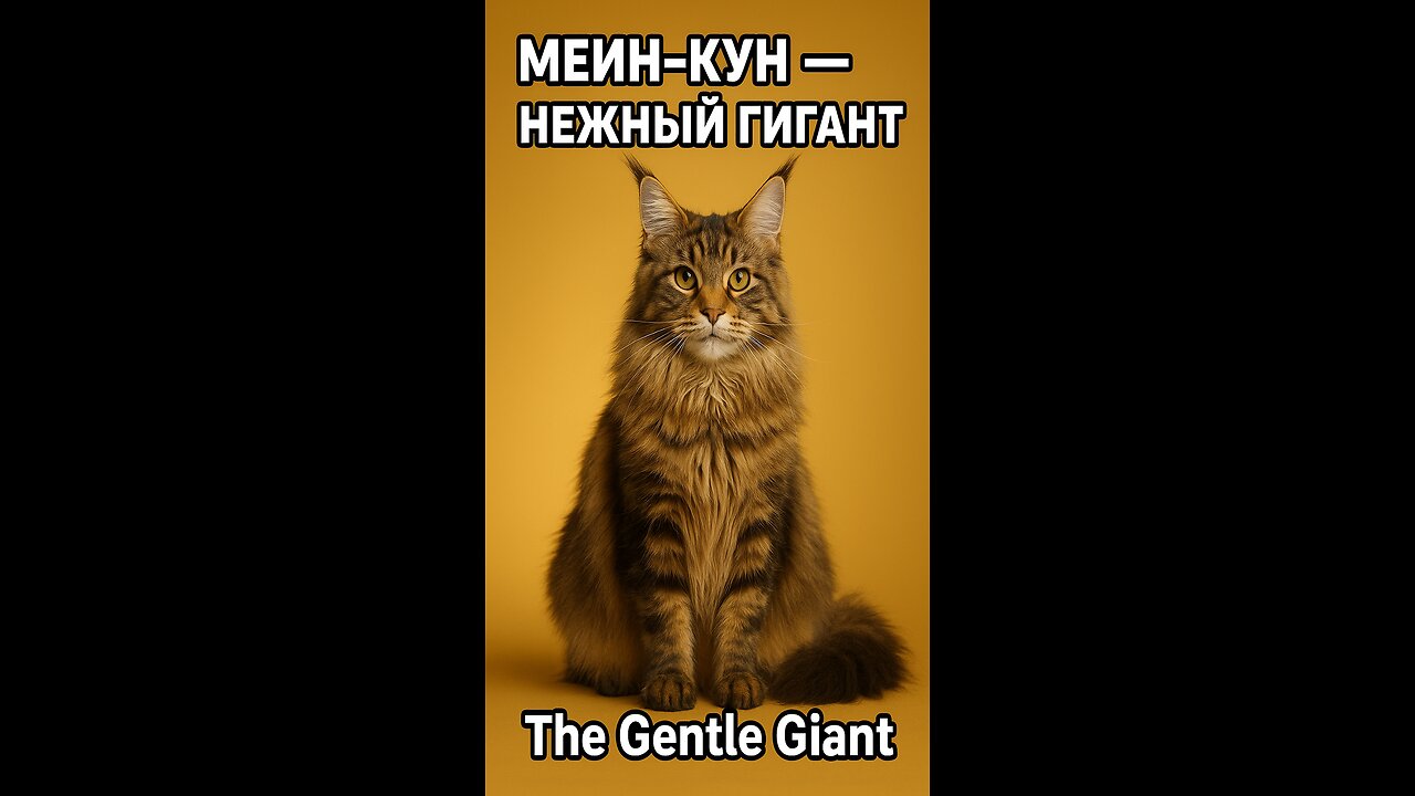 The fluffy giant of the feline world: Maine Coon 😻✨