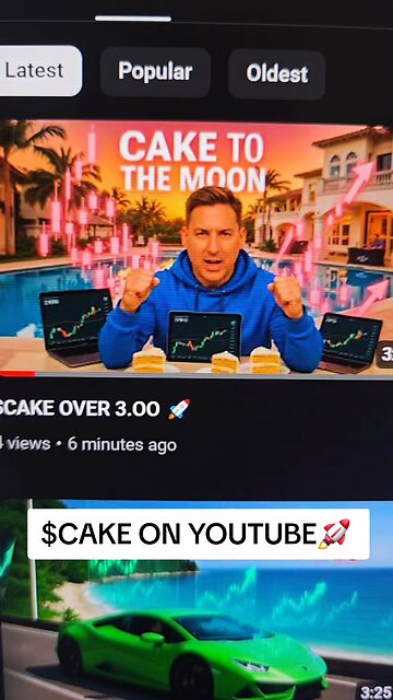 $CAKE ON YOUTUBE 🚀
