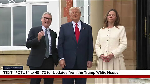 President Trump Greets the Prime Minister of the United Kingdom