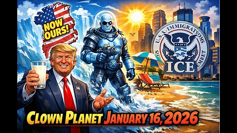 Clown Planet 16 Jan, 2026: Trump Set for Davos, Annex of Greenland, Artic Blast, ICE