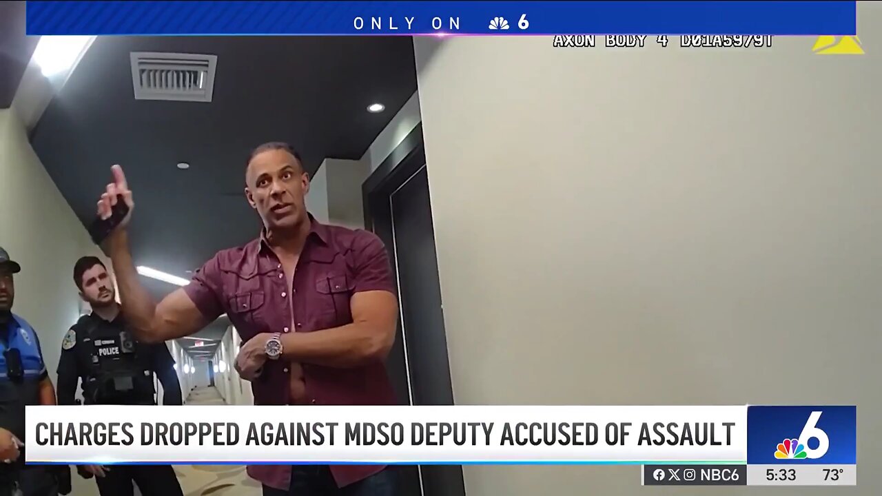 A Miami-Dade deputy faces no criminal charges after allegedly punching a woman he had brought home