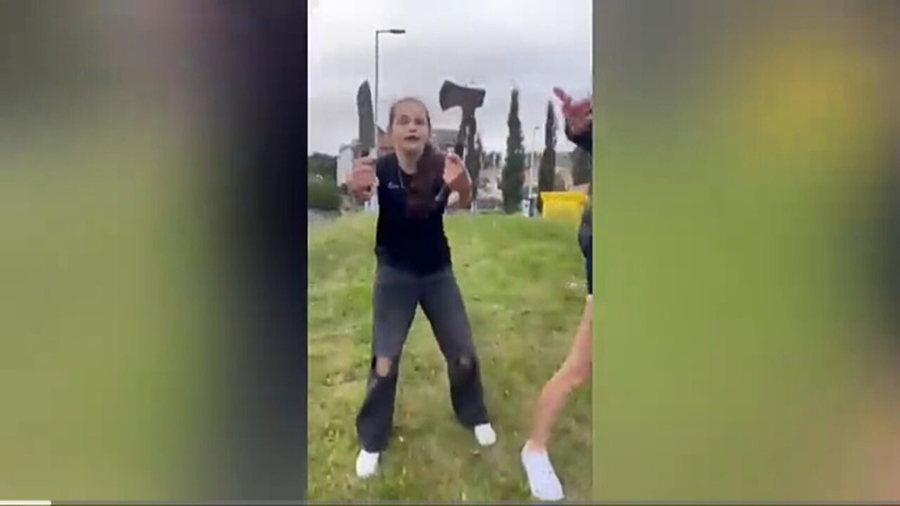 Scottish girl protects herself from creepy migrant