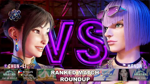 Kuya Kalbo SF6 Ranked Match Roundup. Chun Li Master Rank [Hori Fight Stick]