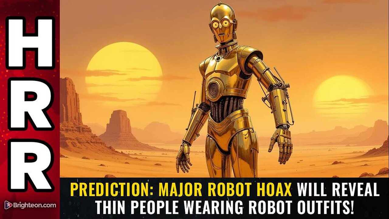 PREDICTION: Major robot HOAX will reveal thin people wearing robot outfits!