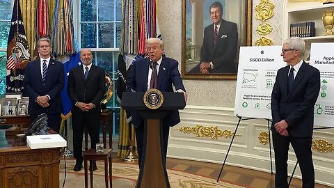 President Trump Makes an Announcement [Apple Investment, India Tariffs]