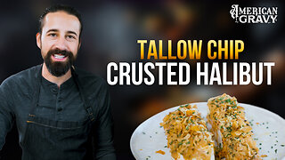 Potato Chip Crusted Halibut