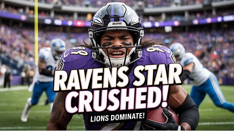 Ravens STAR Running Back Faces Ultimate Low in Lions Showdown
