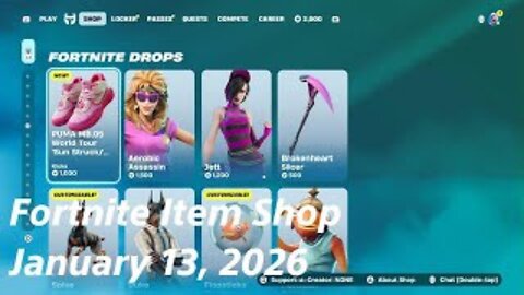 Fortnite Item Shop|January 13, 2026(*New* Kicks)