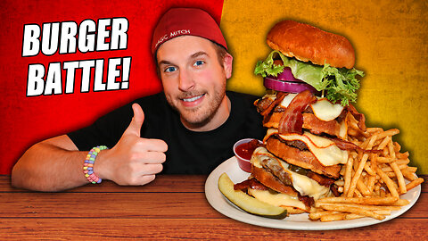 Battling This 4 Patty “Navy SEAL” Burger in 15 Minutes
