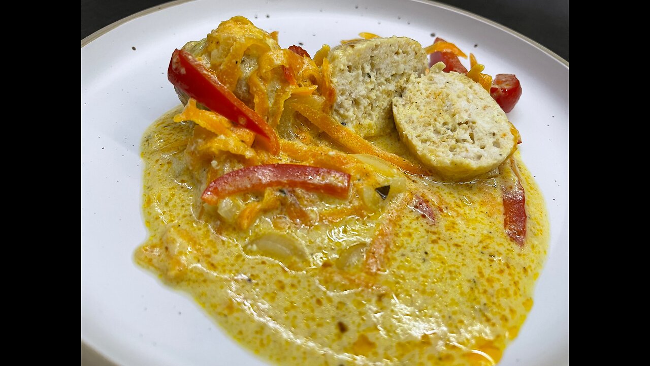 chicken meatballs in creamy sour