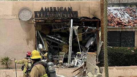 MAJOR EXPLOSION! BOMB in CAR EXPLODES! Destroys Fertility Clinic. Palm Springs California