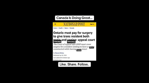 Canada Man Wants A V*gina, But Still Wants His P*nis….