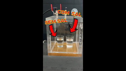 🧂🧂Does salted water in a vacuum chamber boil faster?