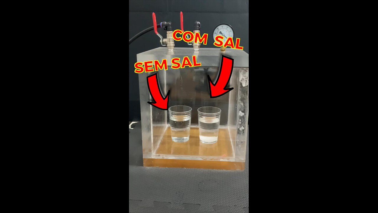 🧂🧂Does salted water in a vacuum chamber boil faster?